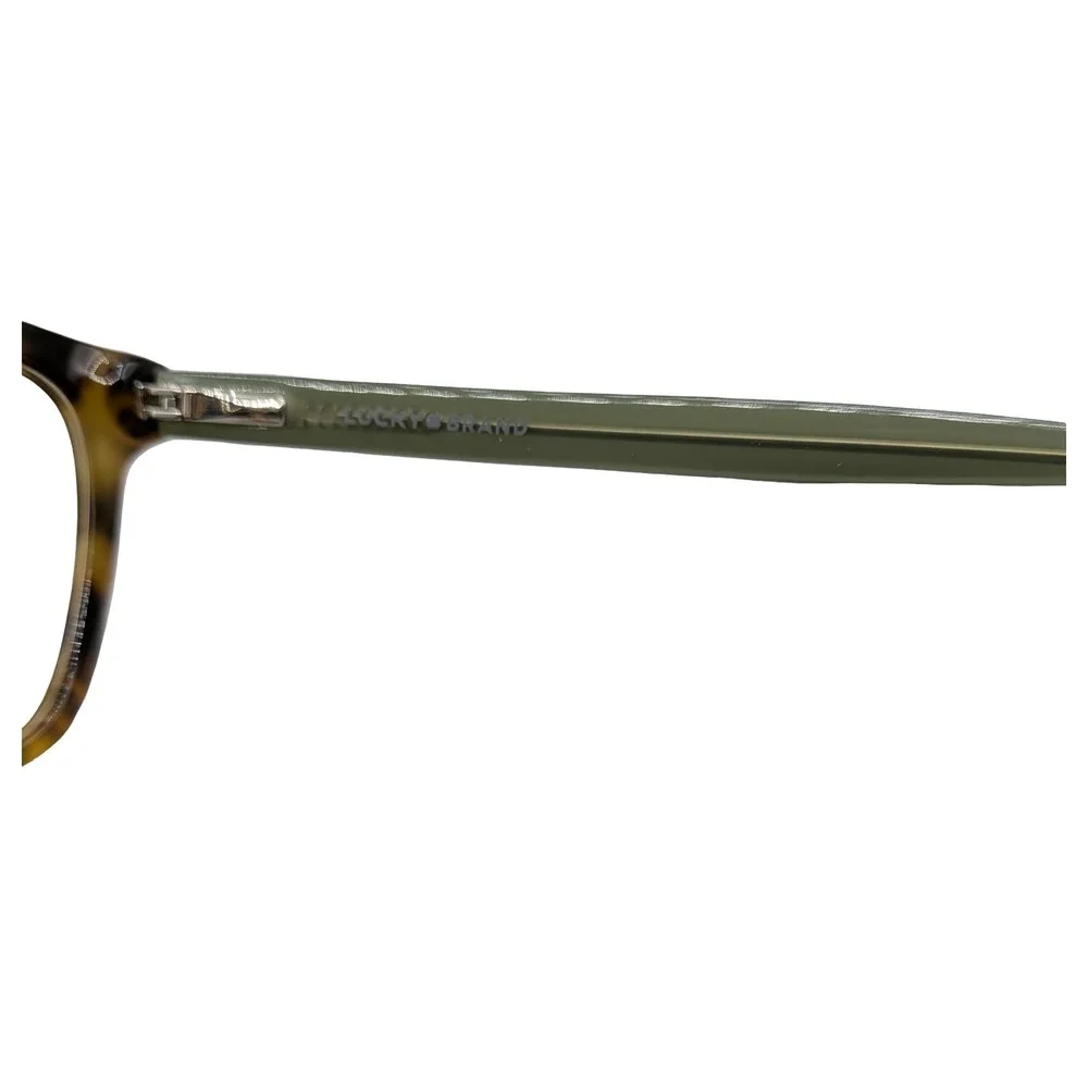 Lucky Brand D214 Tortoise Eyeglasses Green‎ Frames 55/15/140 Rectangular NEW